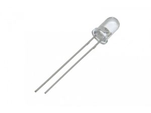 LED 5mm 12V lumina portocalie 2180-3000mcd 30grade frontal convex OPTOSUPPLY OSO5PA5E31B-12V