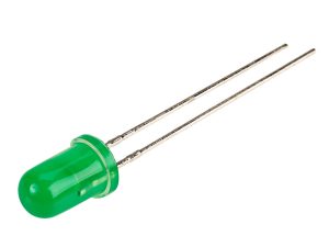 LED 5mm verde 5V 15-25mcd 30 parte frontala convex KINGBRIGHT ELECTRONIC L-7113GD-5V