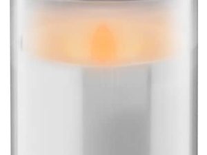 Lumanare funerara LED alb cu efect palpaitor realist alb cald 2700K Goobay 64604