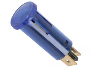 Lumina de semnal 39x12 mm 230V lumina albastra LED terminal 6.3mm 07920KE