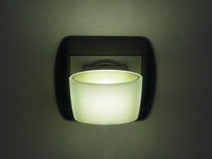 Lumina de veghe LED cu senzor tactil verde 1 LED 1W 6x4x5 cm PHENOM