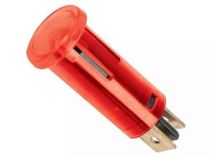 Lumina semnal 12V lumina rosie LED 39x12 mm terminal 6.3mm 07921PI