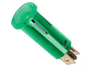 Lumina semnal 12V lumina verde LED 39x12 mm terminal 6.3mm 07921ZO