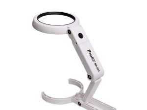 Lupa 3.75X LED USB sau 3x AAA portabila pliabila ProsKit MA-025