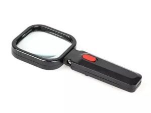 Lupa mana 80x80mm 3D 4x LED Kemot
