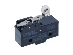 MICRO SWITCH cu tija scurta 40mm si rola 11mm Cursa de actiune 8mm Z-15GW22-B 49x18x29/46mm 15A 125 /250 /480VAC