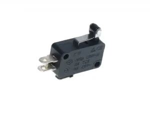 MICRO SWITCH mic cu tija scurta 14mm si rola 4.6mm 16A 250V 38x28x10mm