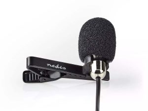 Microfon lavaliera cu clip Nedis 3.5 mm Metal