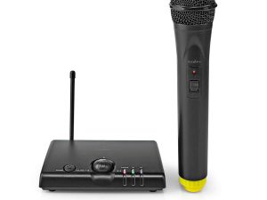 Microfon wireless Nedis 1 canal cu autonomie receptor 5 ore negru
