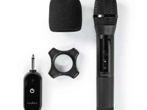 Microfon wireless Nedis 20 de canale 10 ore autonomie receptor negru