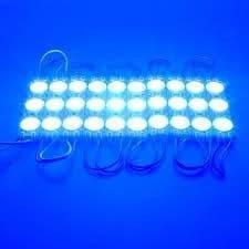 Modul 3 LED-uri 12V 1.5W SMD2835 150lm albastru IP67 V-TAC