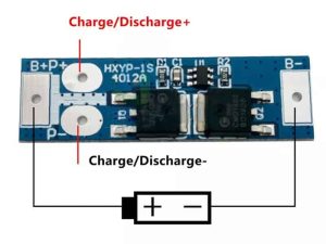 Modul protectie incarcare 1x 18650 12A BMS 1S