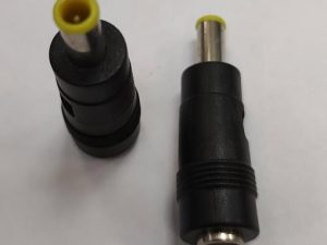 Mufa adaptoare alimentare DC 2.5x5.5 mm mama la 6x1.4 mm cu Pin in interior tata