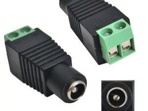 Mufa alimentare DC 2.1x5.5mm mama cu prindere rapida cu surub regleta