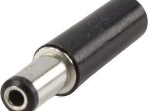 Mufa alimentare DC tata 2.1x5.5x9.5 mm cu protector cablu
