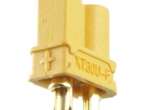 Mufa alimentare DC XT30 mama 2 pini cu lipire pe cablu 15A 500V AMASS XT30U-F