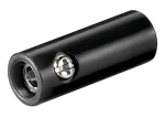 Mufa banana mama 4mm din plastic negru Goobay 11378