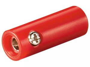 Mufa banana mama 4mm din plastic rosu Goobay