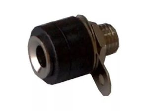 Mufa banana mama 4mm panou plastic negru
