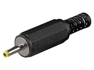 Mufa DC 2.4x0.7mm tata cu protector cablu Goobay
