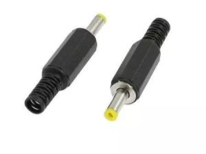 Mufa DC tata cu protector de cablu pin 9mm 1.7x4mm