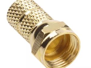 Mufa F 6.8mm aurit din cupru 1buc