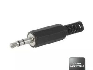 Mufa Jack 2.5 mm stereo tata cu protectie cablu Goobay