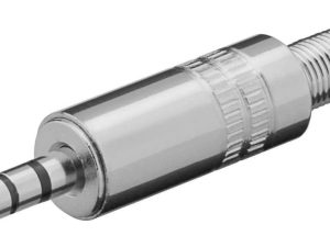 Mufa Jack 3.5 mm 4 pini 4 contacte tata din metal Goobay