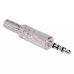 Mufa JACK 3.5 mm tata metal 4 contacte 4 pini