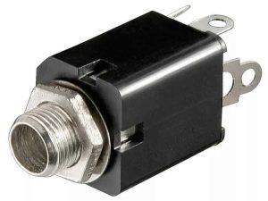 Mufa Jack 6.35 mm mono mama din plastic panou Goobay