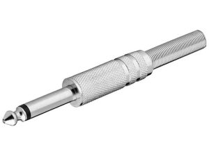 Mufa Jack 6.35 mm mono tata metal Goobay