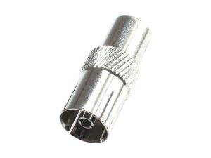 Mufa mama coaxiala metal se poate infileta direct pe cablu RG6 HOME