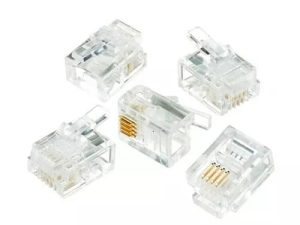 Mufa modulara telefon RJ11 4/6 (6P4C) pentru cablu plat