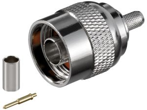 Mufa N tata sertizare cablu 5.2 mm pentru RG58 Goobay 11361