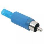 Mufa RCA tata executie din plastic albastru