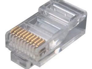 Mufa RJ50 tata 10 pini 10p10c pe cablu IDC de crimpat ENCITECH RJ48-10P10CR