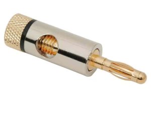 Mufa tata banana audio aurita cablu 4mm inel negru