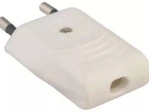 Mufa tata euro iesire dreapta 6A 250V alb Well