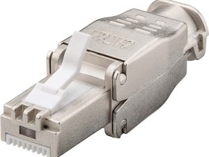 Mufa tata RJ45 CAT6A STP metal ecranata cablu max. 9mm AWG 22 - AWG 24 montare fara cleste 38292 Goobay