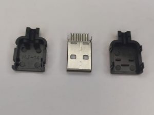 Mufa tata USB TIP A 2.0 pe cablu carcasa slim plastic