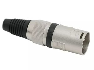 Mufa tata XLR 3 poli cu lipire protectie pentru cablu