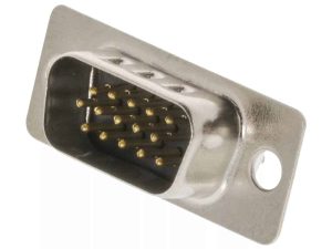 Mufa VGA tata 15 pini 3 randuri cu terminale de lipire CONNFLY