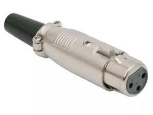 Mufa XLR 3 poli mama executie tata cu protectie cablu