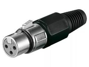 Mufa XLR mama 3 pini cu lipire Goobay