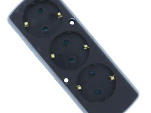 Multipriza 3 prize fara cablu alimentare negru GN-370S/BK Plastrol