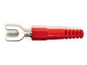 Papuc electric izolat tip furca 6mm rosu ST-6MM/32A/RD GBC 18.5027.00