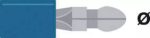 Papuc FAST ON PLUG 5 mm cablu 1.5-2.5 mm Albastru AF2505HA VALUELINE
