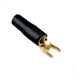 Papuc Terminal tip furca 20mm2 M4 aurit izolat negru ACV 30.4420-03