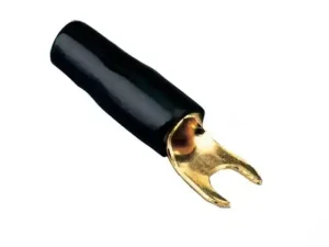 Papuc Terminal tip furca 20mm2 M4 aurit izolat negru ACV 30.4420-03