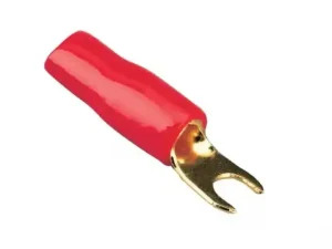 Papuc Terminal tip furca M4 20mm2 aurit izolat rosu ACV 30.4420-02